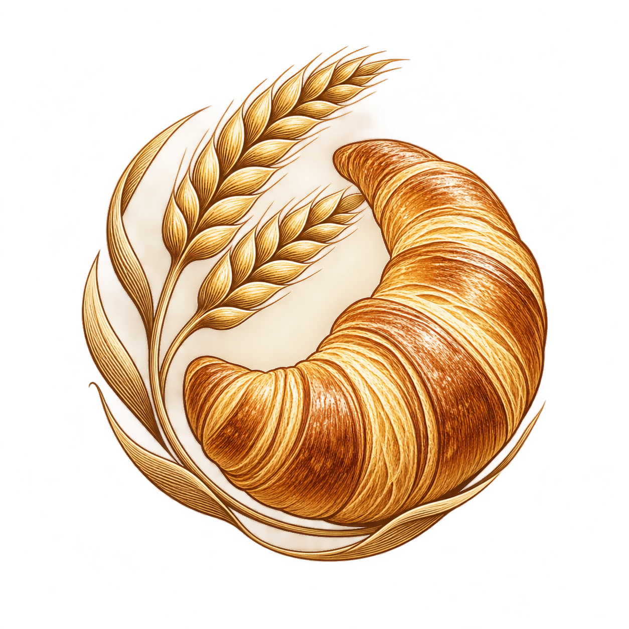 New AI-created illustration, not an archived original Artisanal Bakery — AI-created example